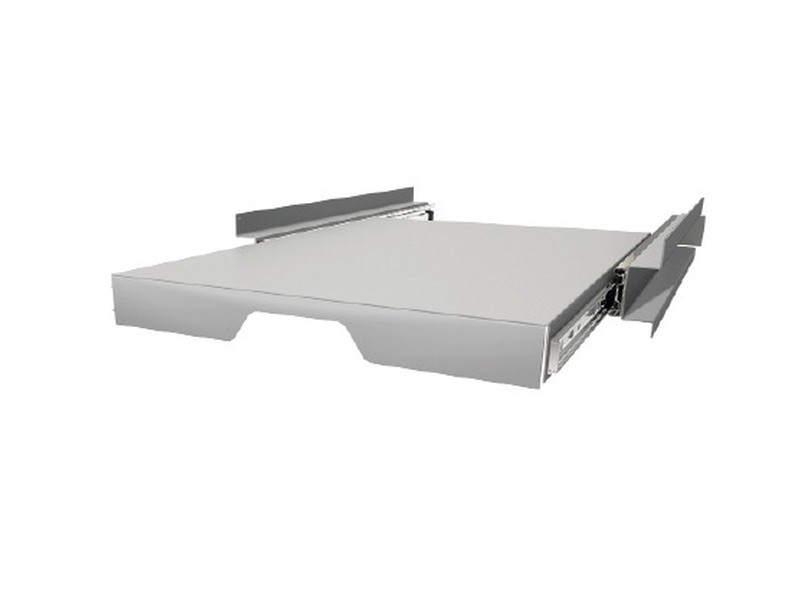 A pull-out shelf on full-extension slides