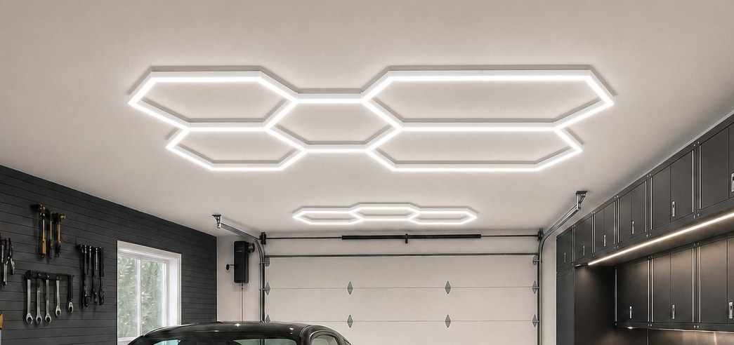 Hexagon LED grid